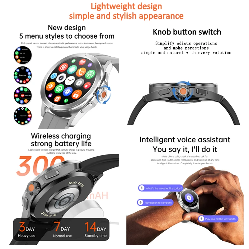 2025 New For Xiaomi S4 Ultra GPS Smart Watch Men AMOLED Outdoor Sports Track NFC Heart Rate Waterproof Bluetooth Call Smartwatch 4