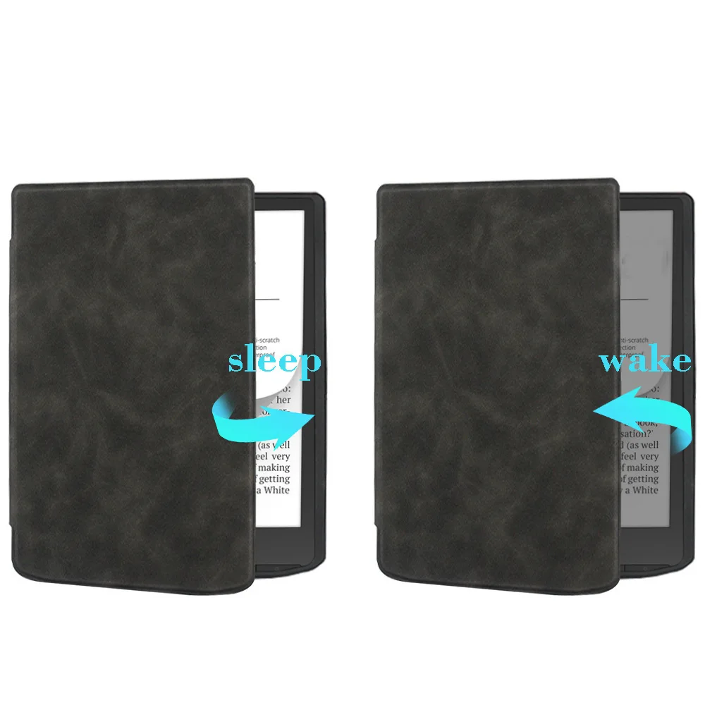 Premium Leather Slim Shockproof Case for 7.8-Inch E-Reader with Auto Sleep Smart Cover
