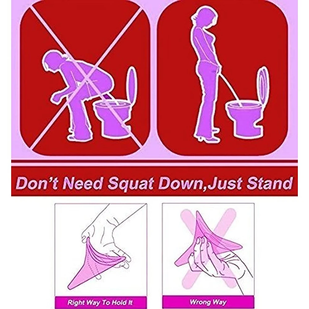 Portable Urinal Women Standing Piss for Camping and Travel Female with Funnel Design