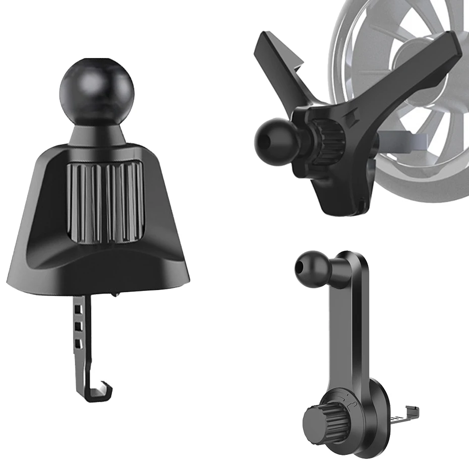 Car Air Vent Clip Phone Holder Stand 17mm Ball Head for Outlets Auto