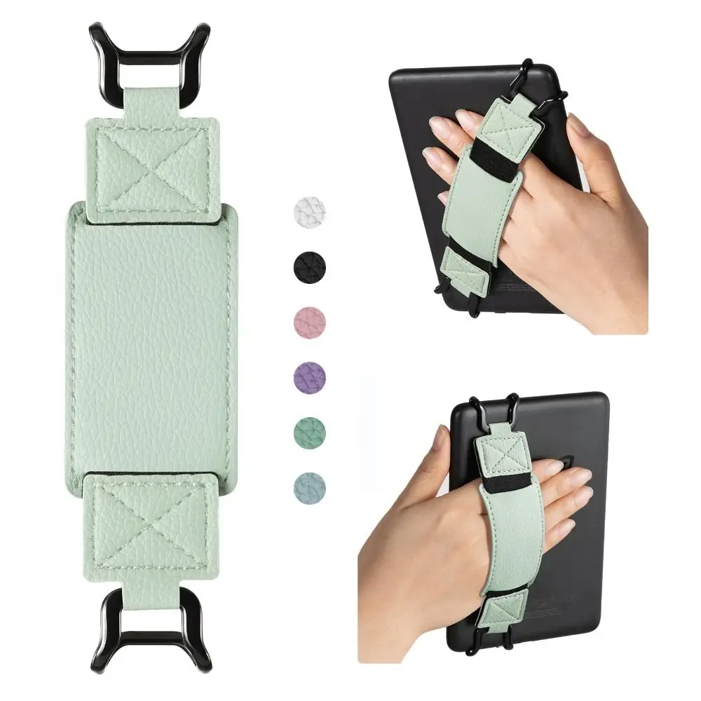 Premium PU Leather Hand Strap & Elastic eReader Holder