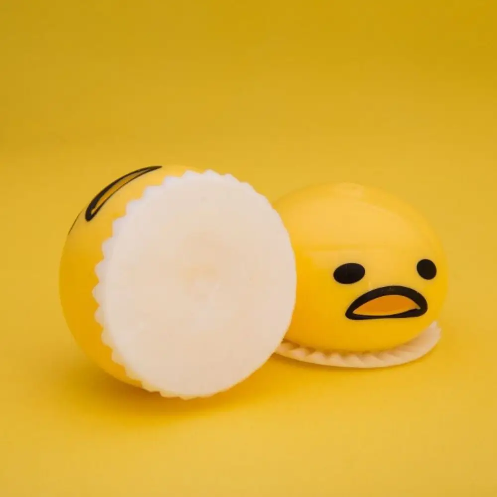 New Squishy Funny Egg Yolk Squeeze Toys Vomit Custard Bun Stress Ball Creative Stress Relief Sticky Decompression Toys For Kids 4