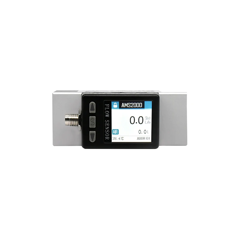 ASAIR AMS2000 지능형 디지털 열 가스 질량 유량계 산소 공기 0-500L/min