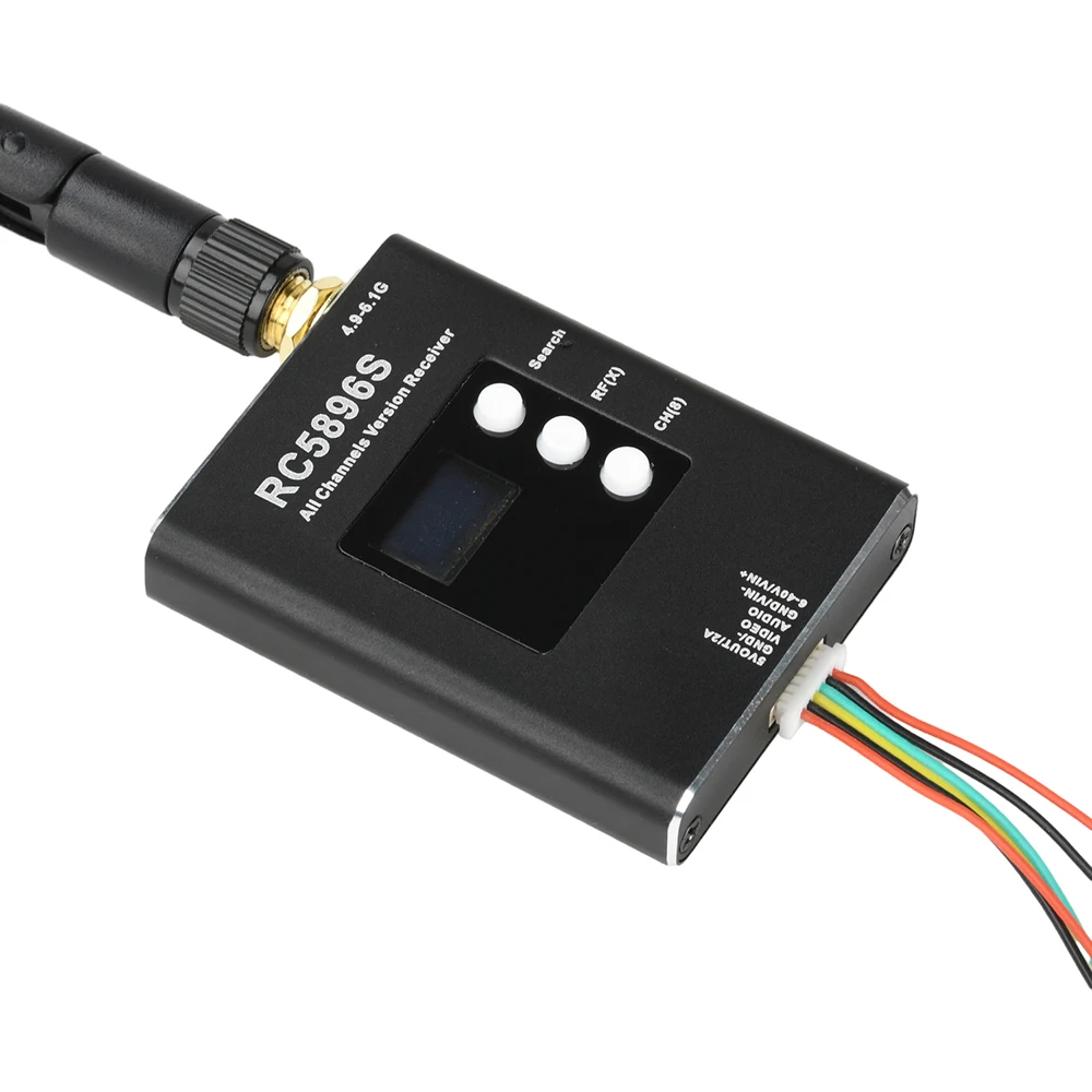 Receptor de Vídeo RC5896S 4.9-6.1GHz 96 Canais FPV