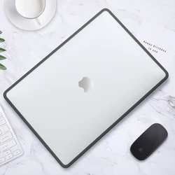 Sleek Protective Laptop Case with Cooling Features & TPU Edging - A1706 A1708 A1989 (Black Transparent)