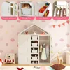 Kids Dress Up Storage, Open Hanging Armoire Closet with Storage Bins, Shelves, Side Baskets, Kids Dress Up Rack for Kids Room 2