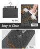 Absorbent Pet Feeding Mat-No Stains Quick Dry Dog Mat for Food and Water Bowl-Rubber Backing Dog Food Mat for Messy Drinkers 4