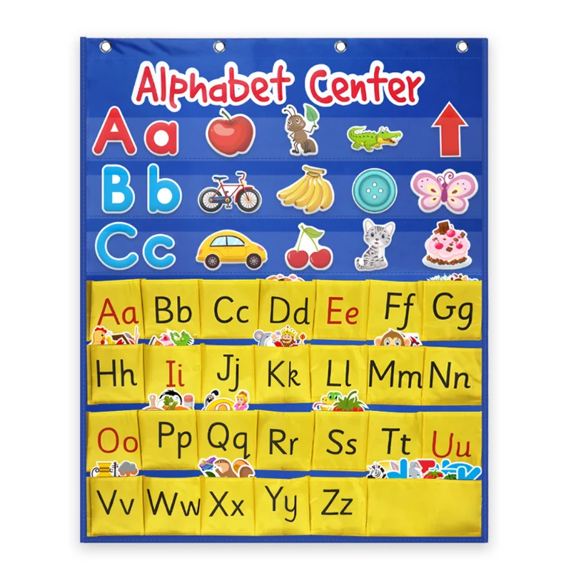 

Alphabet Center Pocket Chart Letter Recognition Pocket Chart ABC Alphabet Pocket Chart
