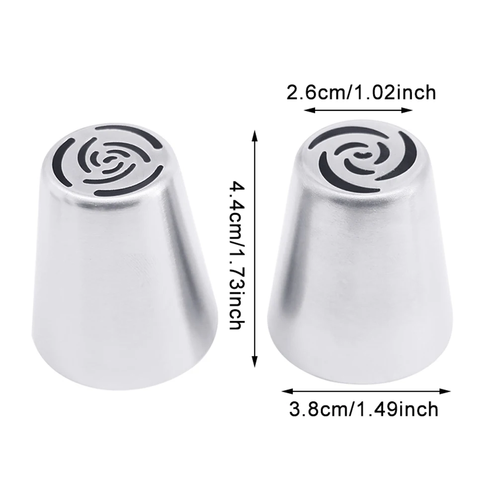 3PCS Russian Pastry Nozzles for Cream Icing Piping Nozzles Cake Decoration Tips Leaf Tulip Rose Cake Confectionery Tools cake decorating tip set cake icing nozzles baking nozzle set cake decorating nozzle set