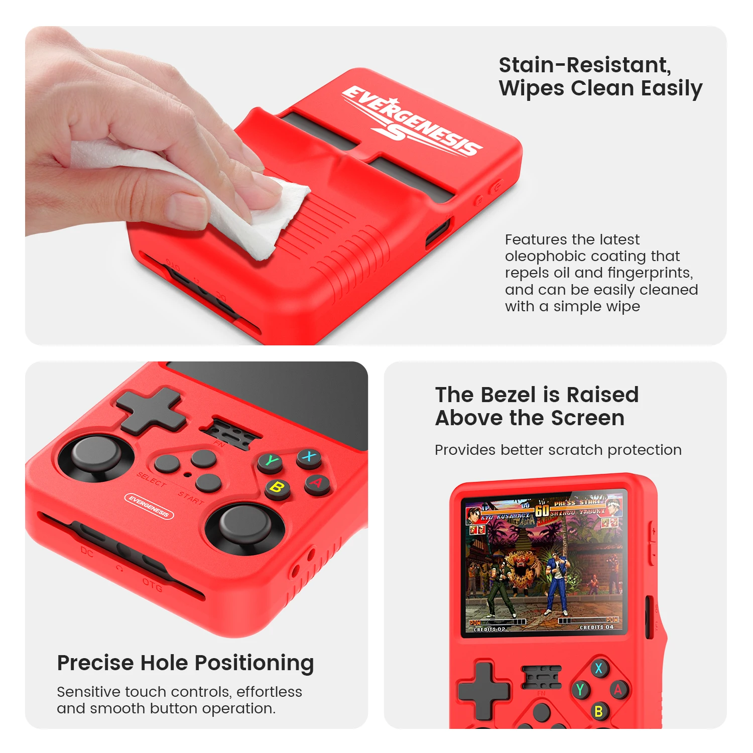 Deluxe 360° Protective Carrying Case with Screen Protectors for Handheld Game Console