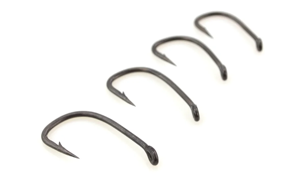 15 stücke PTFE Beschichtet High Carbon Stahl Stacheldraht Angelhaken Mit Auge Karpfen Angeln Zubehör X702 – Detail 5