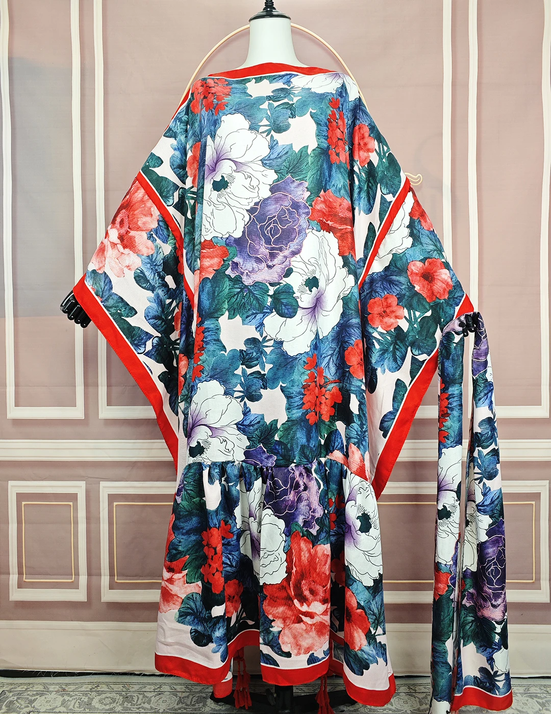 Middle East Traditional Popular Cotton Butterfly Sleeve Kaftan Maxi Dress  Kuwait Muslim Lady Ramadan Loose Hijab Abaya a - AliExpress 200000532