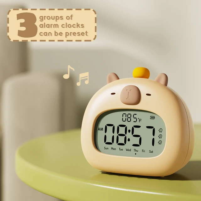 Capybara Kids LED Alarm Clock 4