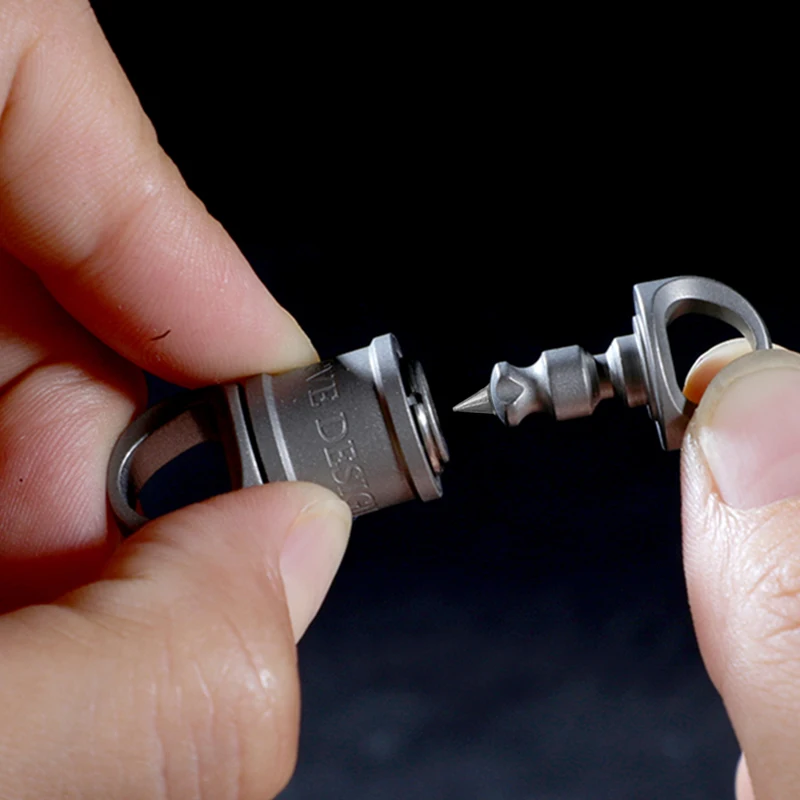 High End All Titanium Combination Key Chain Men's Super Light Waist Hang Car Keychain key Ring Can Quick Disassembly Accessories