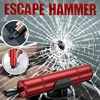 2-in-1 Car Safety Hammer Emergency Window Breaker Seat Belt Cutter Escape Rescue Tool Compact Glass Shatter Device Car Accessory 2