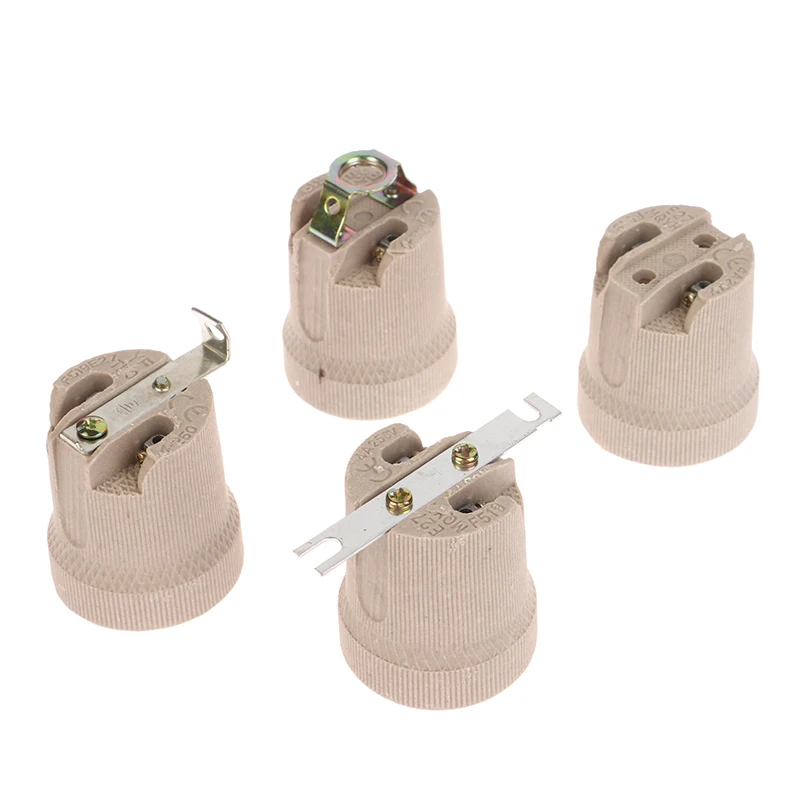 1Pc Lamp Base E27 Vintage Ceramic Lamp Fittings Socket Base Holder Accessory Fixing Bracket Large Screw Cap 250V 4A lamp holder lamp bulb holder lamp base