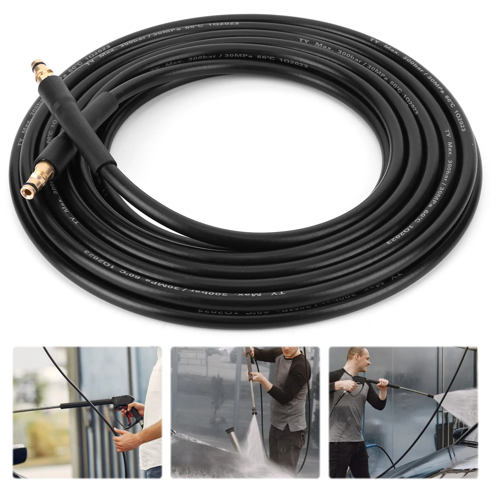10M High Pressure Washer Hose Extension Water Cleaning Tube for Karcher ...