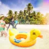 Inflatable Swimming Ring Kids Baby Flamingo Summer Beach Party Pool Toys Yellow Duck Swimming Circle Pool Float Boat lifebuoy 3