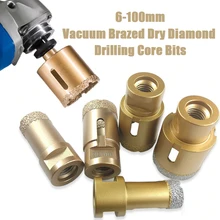 

M14 Thread 6-100mm Vacuum Brazed Diamond Drilling Core Bits Porcelain Tile Drill Bits Marble Stone Masonry Hole Saw Openner