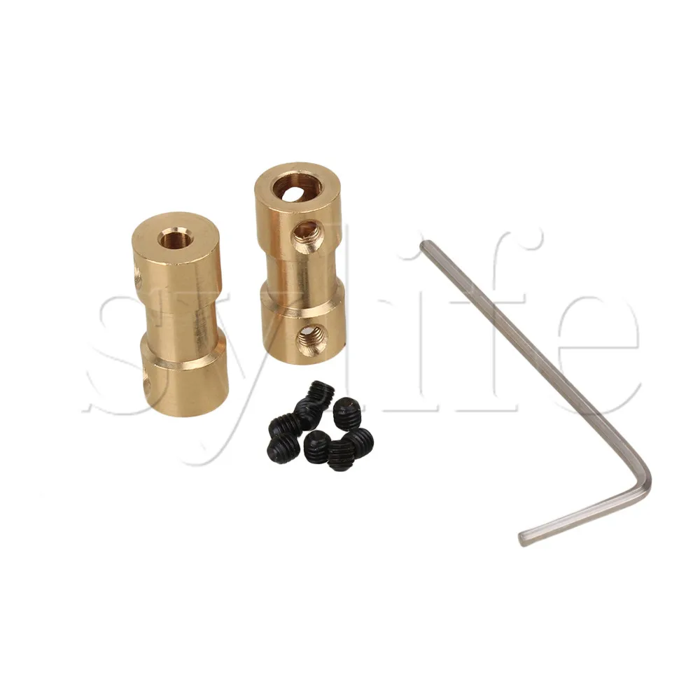 3 Gomiti Motore 5x5mm Per Barca RC, Accoppiatore Albero Trasmissione, Endlessparts, A38