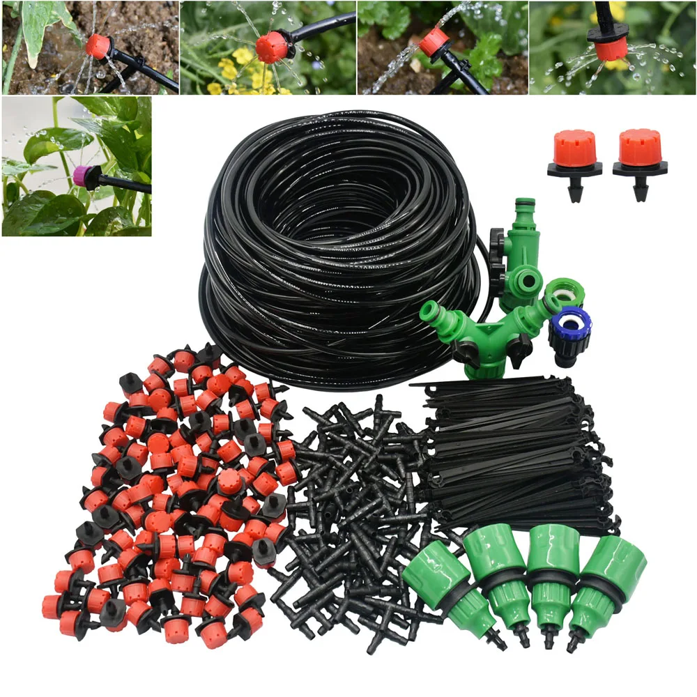 

Automatic Flower Pot Watering System DIY Drip Irrigation System Garden Hose Micro Drip Watering Timer Kits Adjustable Drippers
