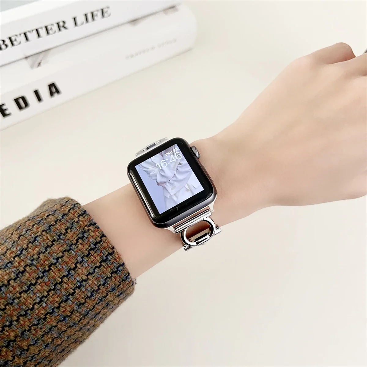 Smartwatch Band For Apple Watch Leather Fashion Replacement Strap_voghion.com