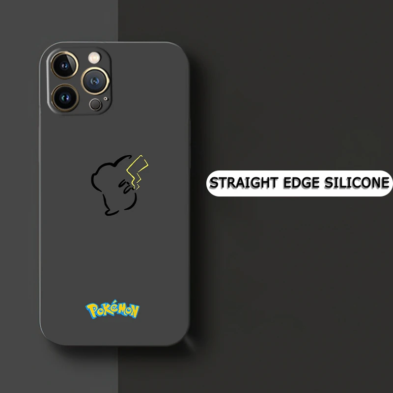 13 pro max cases Phone Case 11 Pokemon Pikachu For iPhone 11 12 13 Pro Max 12 13 Mini X XS XR MAX 5 6 7 8 Plus 2020 Silicone Cover Funda Comics iphone 13 pro max leather case