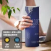 20OZ Coconut Berry Energy Drink Insulated Tumblers Double Wall Stainless Steel keep Cold /Hot Water bottle with Straw leak-proof 2