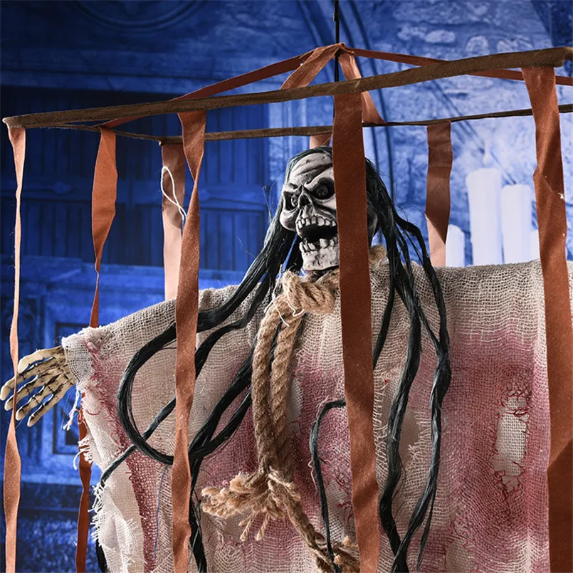 

Новинка 2022, украшение для дома с привидениями на Хэллоуин, электрическая игрушка, подвеска для вечерние НКИ на Хэллоуин, хитрый декор для двери и бара