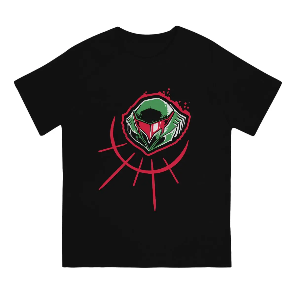 

Dread Backprint Classic T-Shirt Men Metroid Prime Game Novelty Cotton Tees O Neck Short Sleeve T Shirt Gift Idea Tops