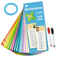 Maths Training Cards Addition Subtraction Multiplication and Division Educational Toys Student Arithmetic with Erasable Pen 2