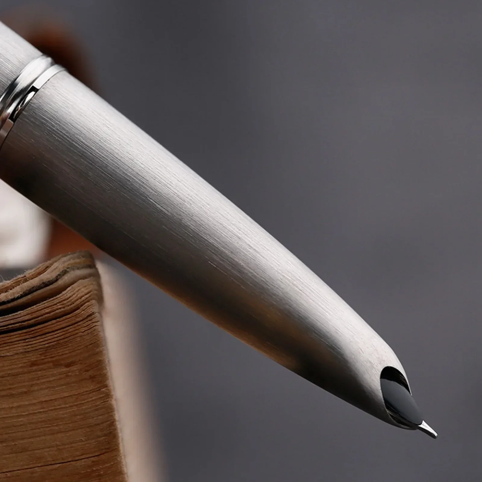 Majohn Ti200 Metal matte Fountain Pen Titanium Alloy Ink Pen Iridium F 14K Gold Nib  Office School Stationery Business Gift pens 4