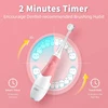 SEAGO Toddler Electric Toothbrushes for Baby Ages 0-3 Years Baby Toothbrush with Smart Timer Soft Brush for Baby with 8 Refills 4