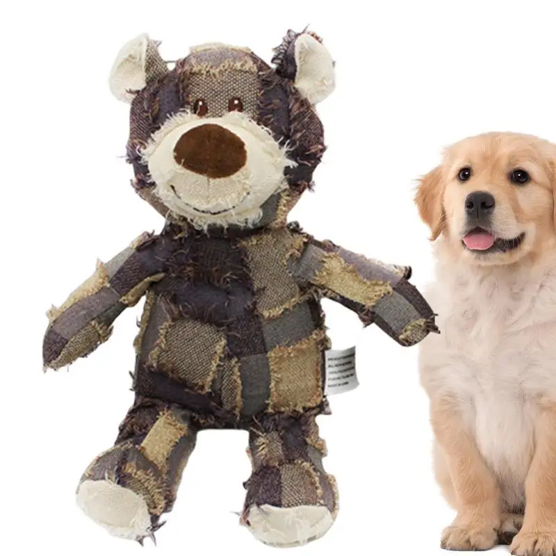 

Squeaky Stuffed Dog Toys Stuffed Bear Chewing Toy For Pets Bear Shape Chewing Toy For Dogs Cats And Other Small Animals