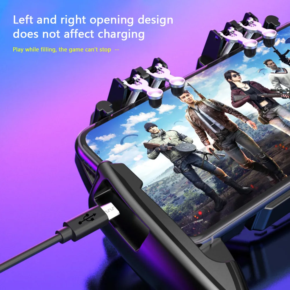 Mobile Shooting Gaming Game Controller w/ Cooling Fan Gamepad for PUBG ...