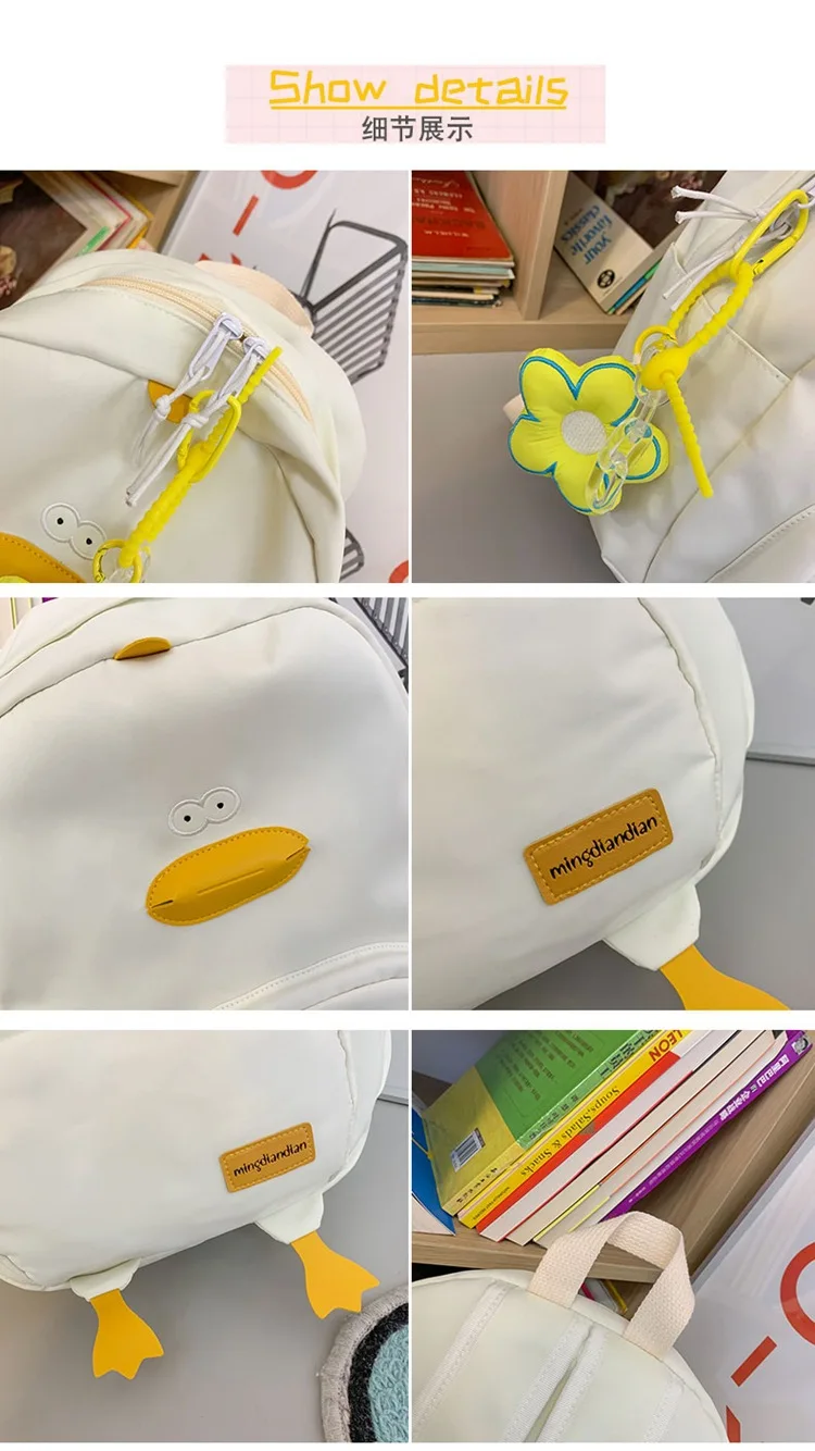 Japanese funny backpack cute girl student school bag female Korean version fresh niche creative fashion casual backpack