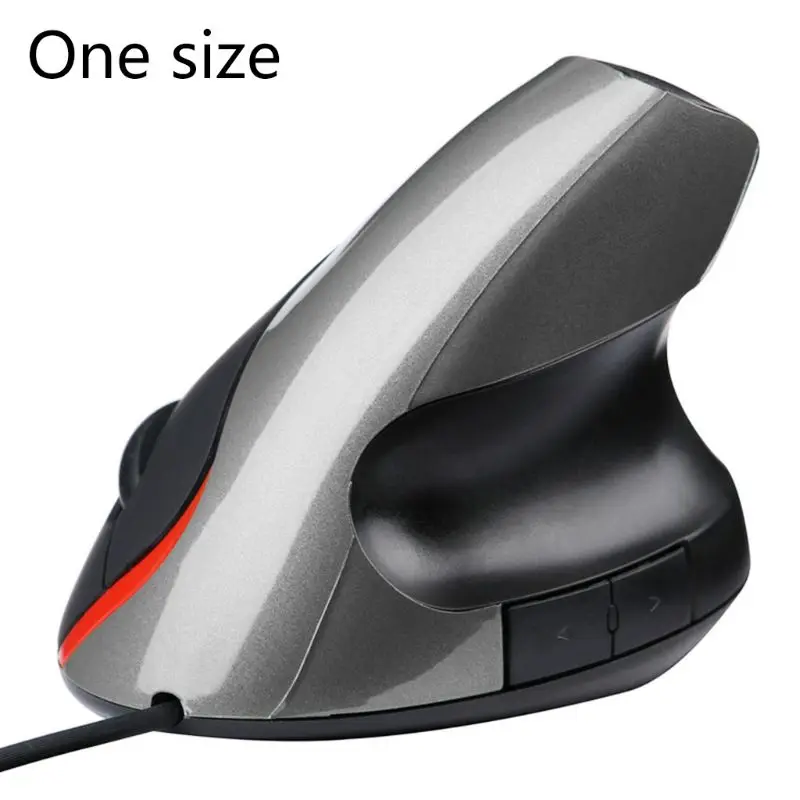 USB 유선 1600DPI USB 광학 인체공학적 게이밍 조정 가능한 수직 마우스