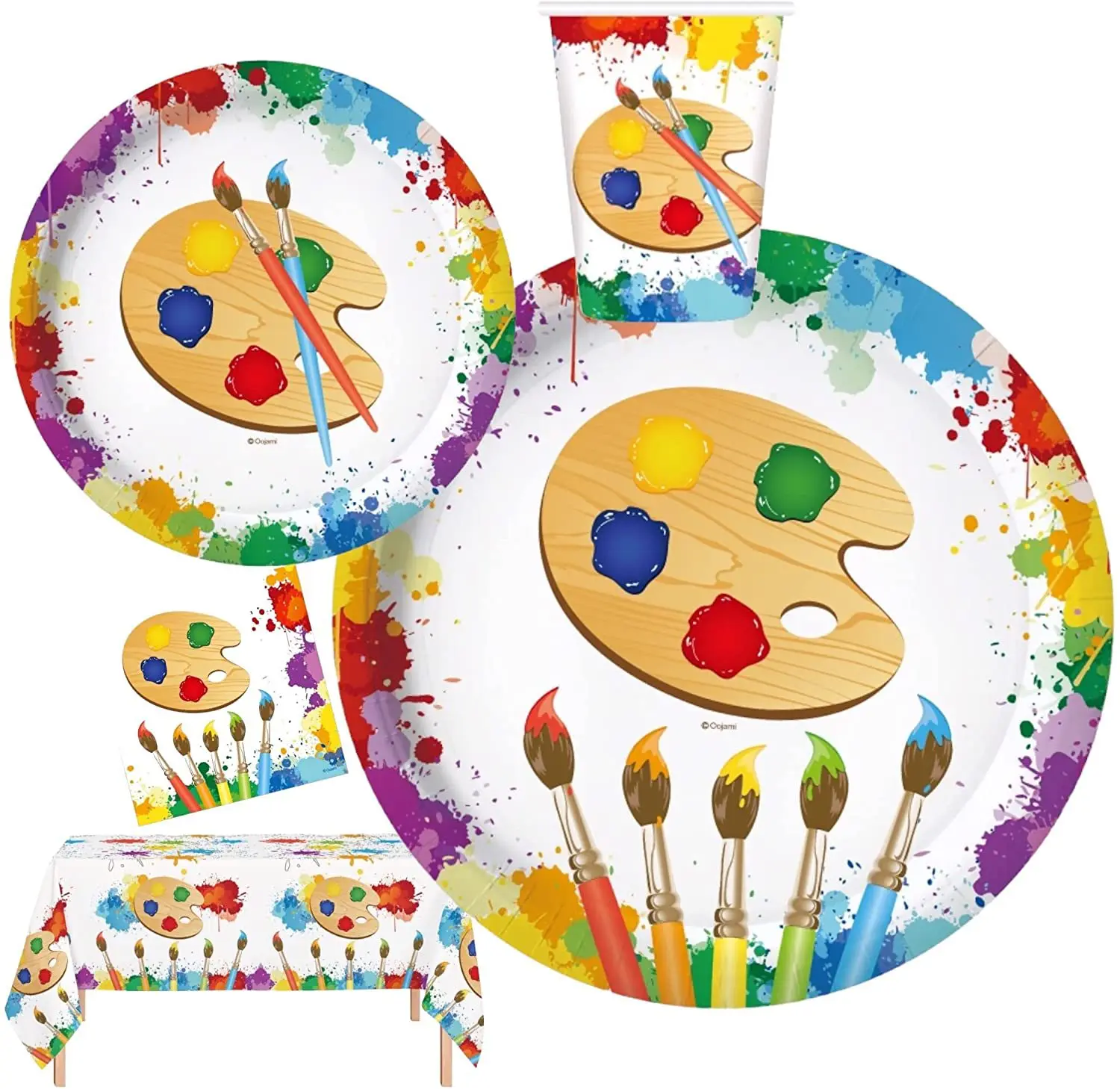  50Pcs Art Paint Party Favors Bags Art Theme Birthday