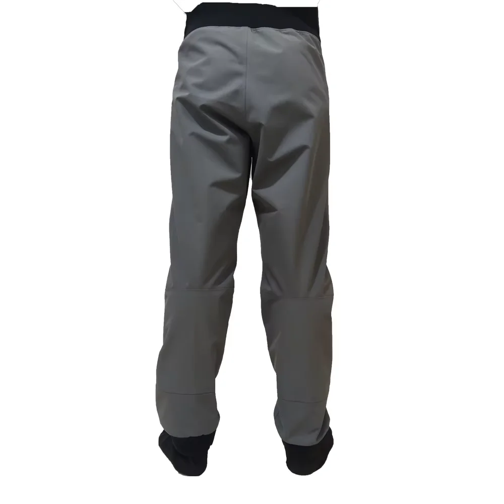 Men's three-layer waterproof fabric fishing pants waist-related water pants socks same material cold days