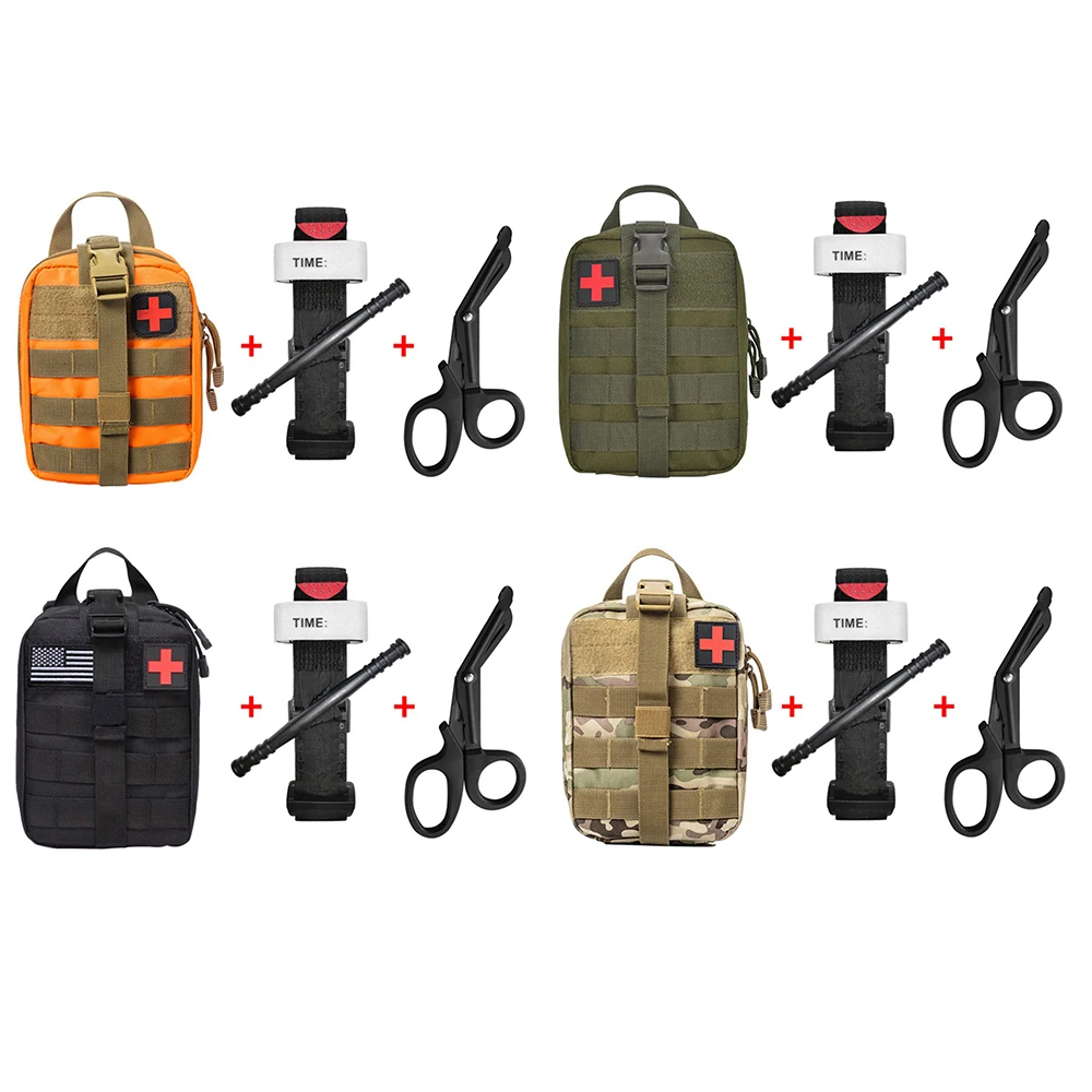 Tactical CAT First Aid Kit Emergency Kit Outdoor Portable Mountaineering Pocket Training Tourniquet Set Field Camp Storage Bag