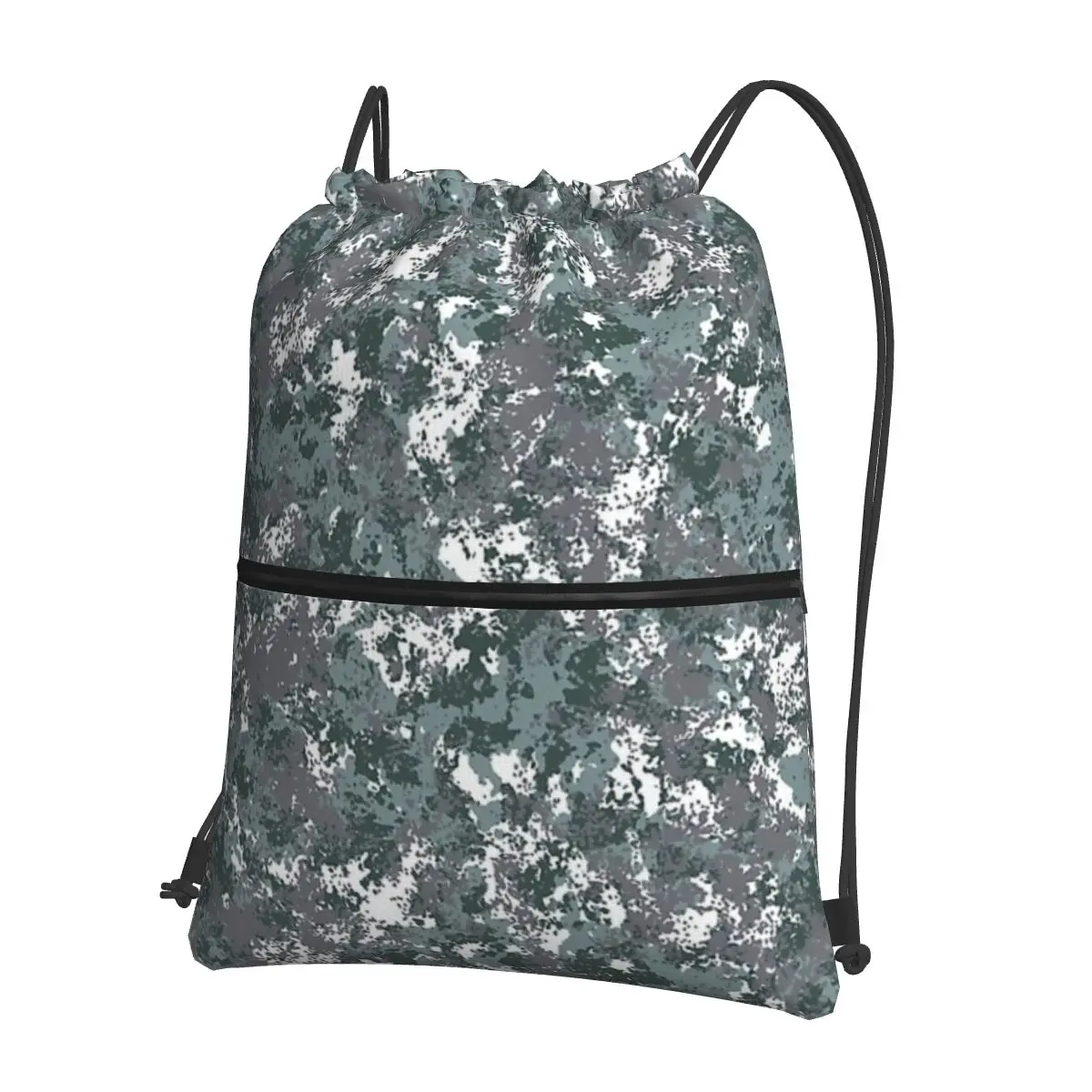 

Flecktarn Camouflage Portable Backpacks Drawstring Bag Multi-function Drawstring Bundle Pocket Storage Bags For School Students