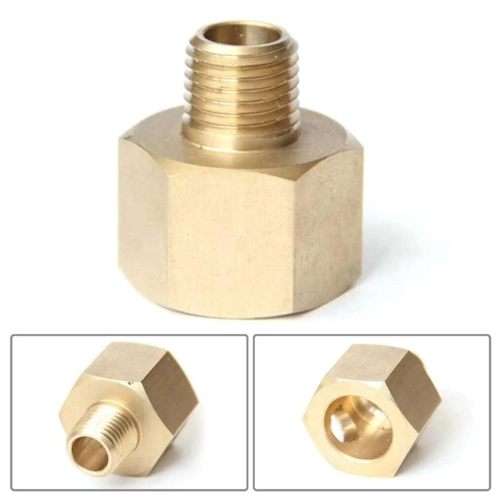 Gas Adapter 1/2" Rx 1/4" Left 1/2" Female Thread X 1/4" Male Thread For Gas Hose Stove pipe fitting hose pipe fitting tee adapter