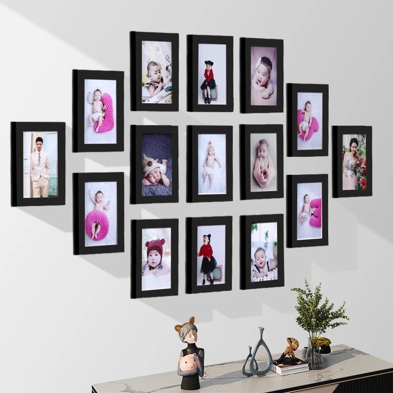 

15Pcs Wood Picture Frames For Wall Hanging,Photo Frame For Picture Wall With Plexiglass Classic Wooden Frame For Home Decoration