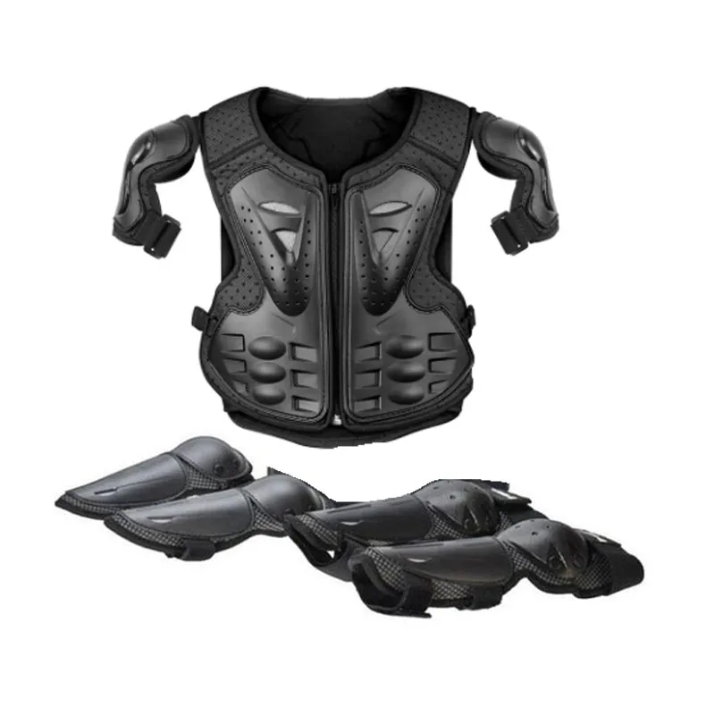 Children Motorcycle Motorbike Body Armor Boys Girls Skiing Roller Skating Blance bike Protection Kid MTB Downhill pad