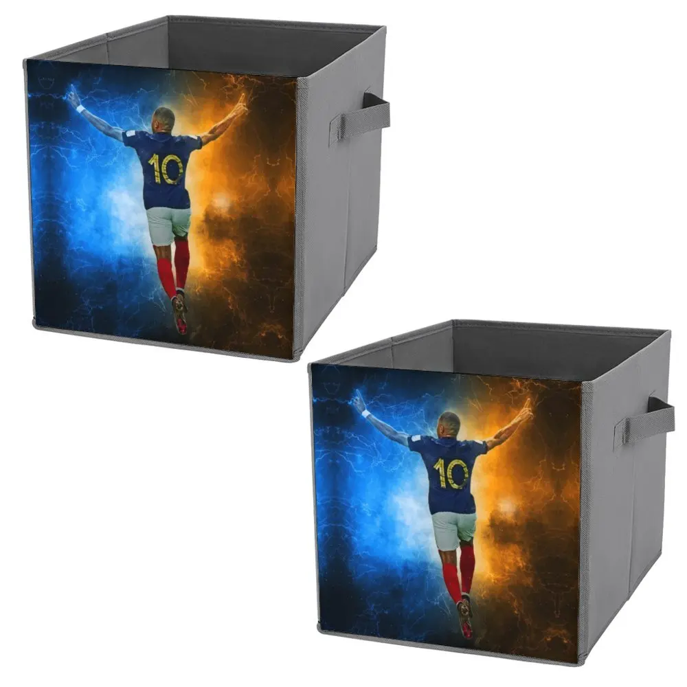 Scatola Portaoggetti Pieghevole Mbappe E Mbappé Kylian Champion France Football Team Soccer 9 Contenitori Portaoggetti Libri Multifunzionali D