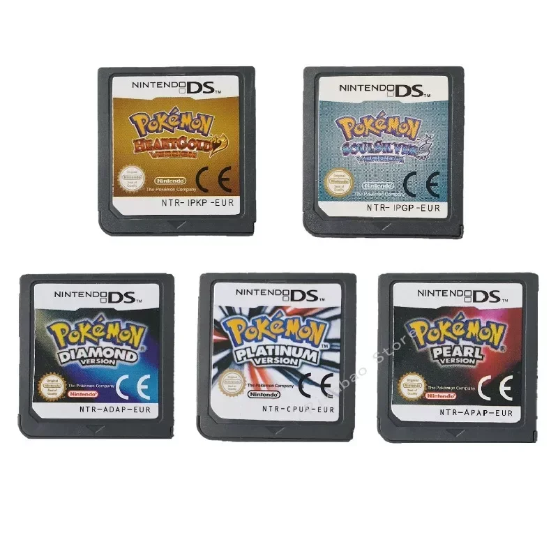 

Игровая карта Pokemon DS 3DS NDSI NDS Lite 23 в 1 с золотым сердцем Gintama/красивая консоль с черной и белой картой на английском языке американская версия