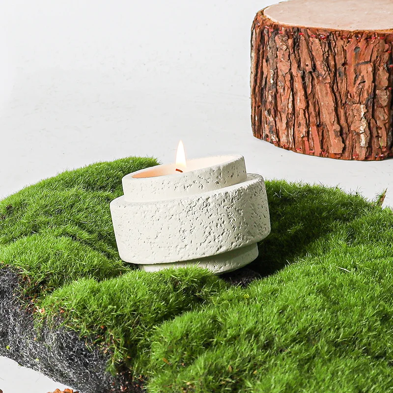 Nordic Creative Simple Household Cement Aromatherapy Candle Cup Empty Cup High-grade Indoor Candle Holder Candle Container - Image 4