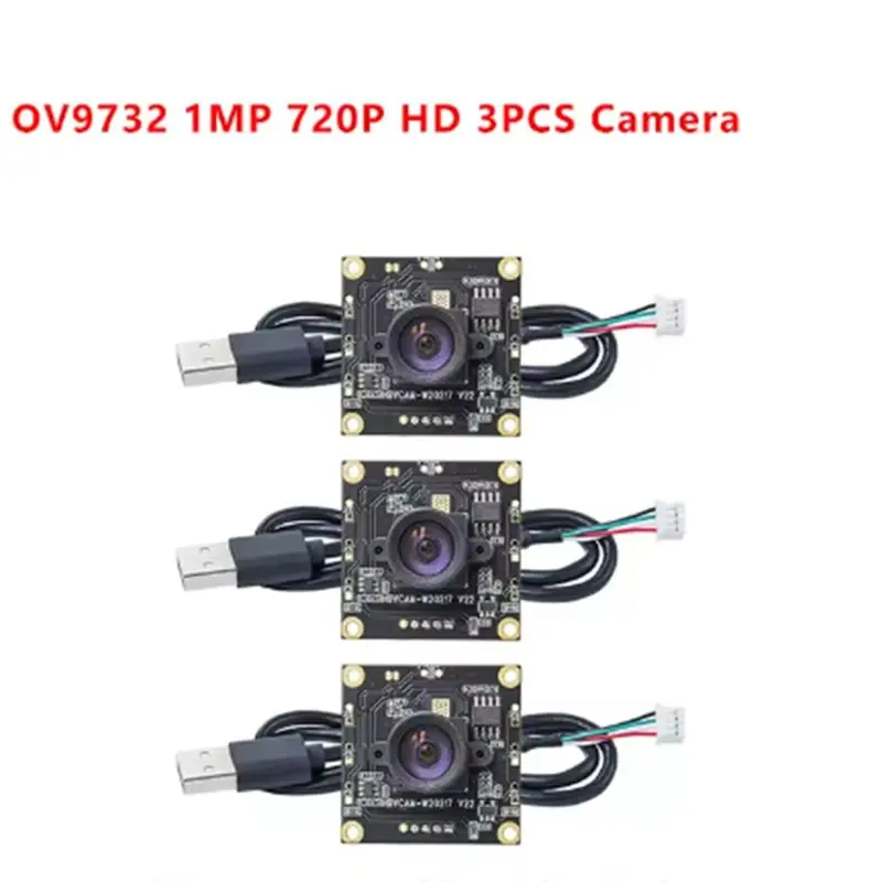 SB-3팩 OV9732 카메라 모듈, 100도 FOV, 720P 30Fps(오토다트 Io용), PCB 크기 32X32mm, 1M 케이블 포함