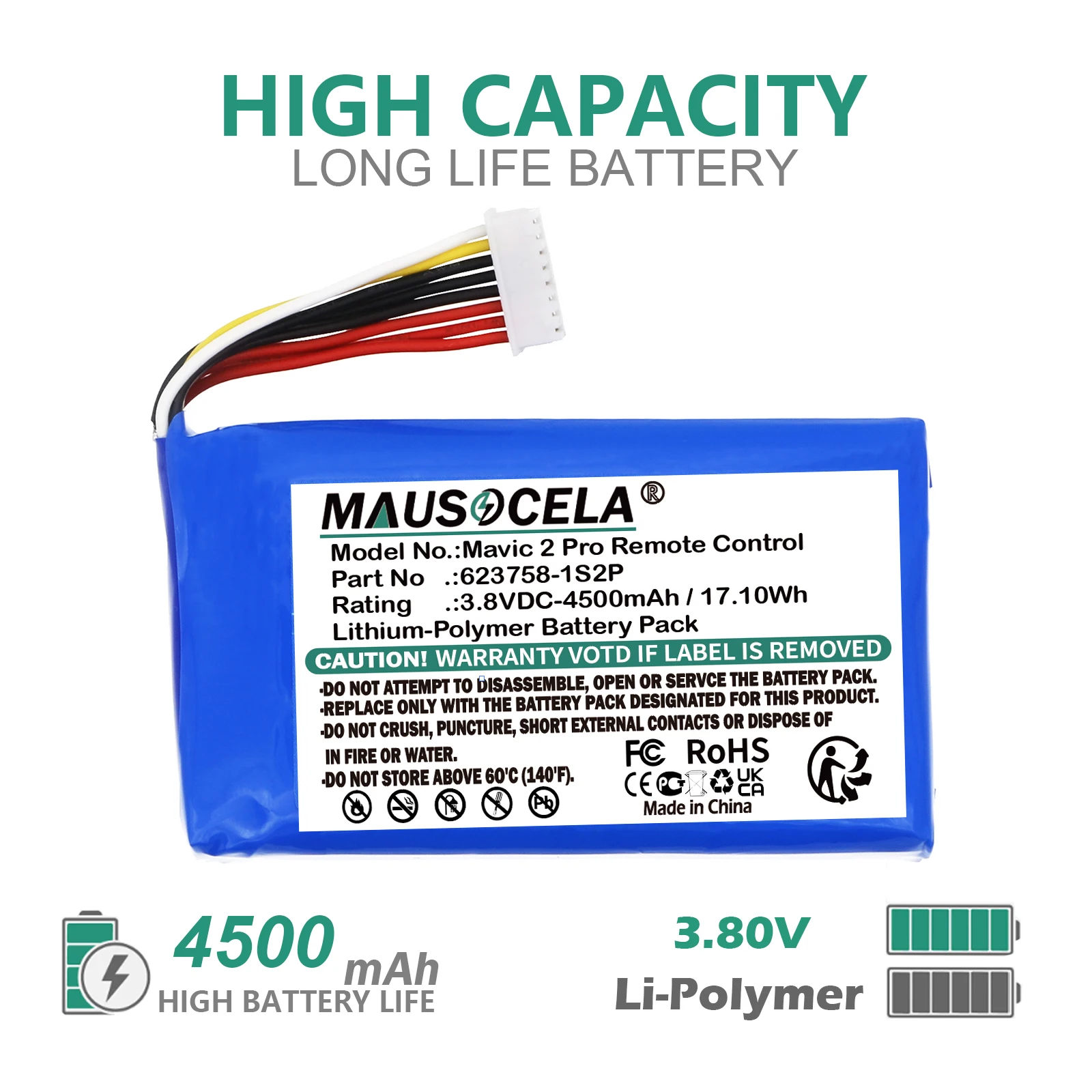 Batterie Drone 7.4V 2200mAh Compatible DJI Mavic Mini