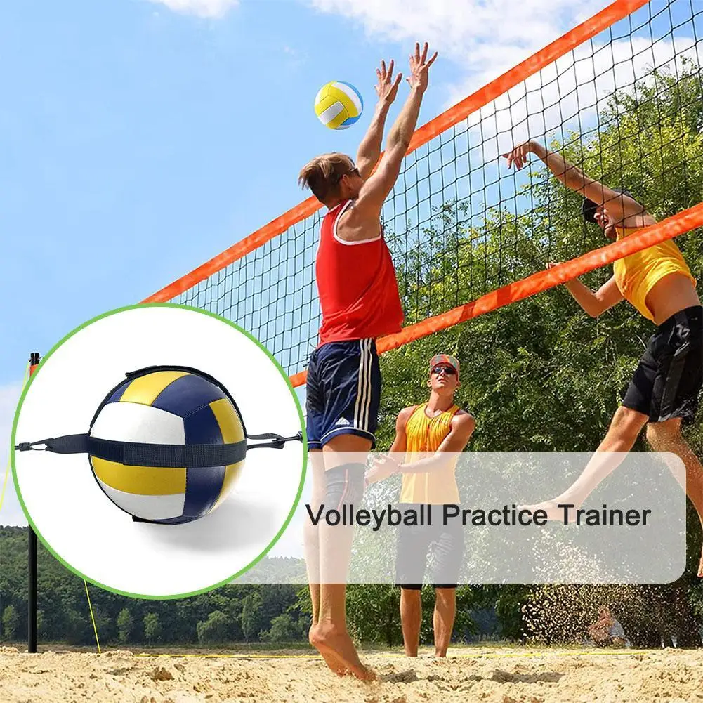 1 Piece Practical Auxiliary Wear-resistant Flexible Spike Volleyball Exercise Training Trainer Volleyball Practice Aid H4G2